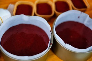 Cake of cheese of red plush cream [improved recipe / measure exceeds detailed] practice measure 17
