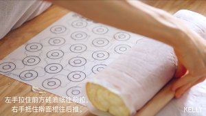 The Durian of flesh of a full Durian is great butter coils + the O that does not fail coil a law / cake piece 6: " thick roll " practice measure 16