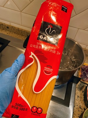 The practice step that looks face of very solemn Italian butter seafood 8
