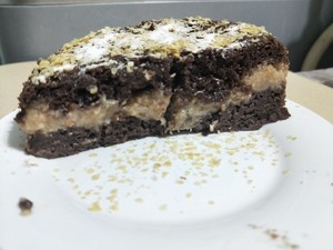 The practice measure of chocolate steamed sponge cake 6