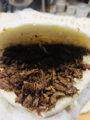 The flesh places steamed bun " cake " practice measure 4
