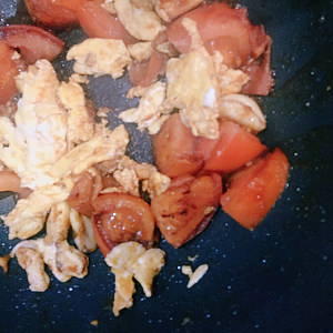 The practice measure of the tomato egg face with super delicious tasty 8