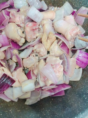Chicken of quick worker curry (day type curry) practice measure 5