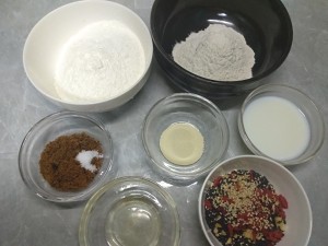 The practice measure of steamed bread of food grains other than wheat and rice 1