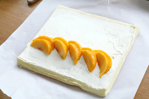 Yellow peach cake coils (small 4) practice measure 12