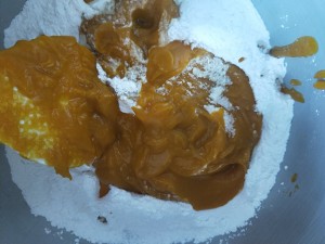 The practice measure that exceeds cake of simple pumpkin of the daily life of a family 4