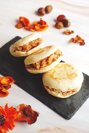 The flesh places steamed bun (of white auspicious steamed bun make) practice measure 19