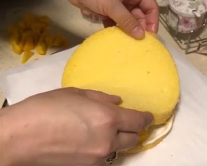 Fruit birthday cake 6 inches practice measure 8