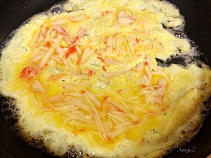 醤油を添えた茄子（カニクラブが卵を炒める）練習方法7