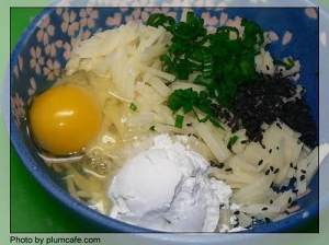 The practice measure of egg potato cake 1