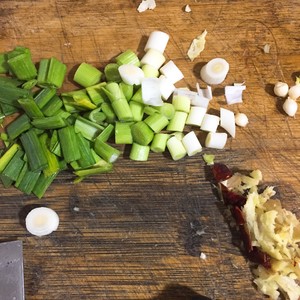The practice measure of egg ham chow mien 2