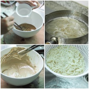 The practice measure of cool face of silk of sesame paste chicken 3
