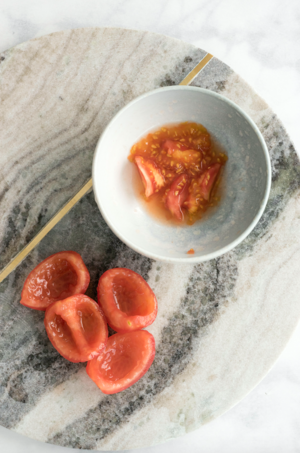 Tomato of half dip striking oil (oven edition) practice measure 7