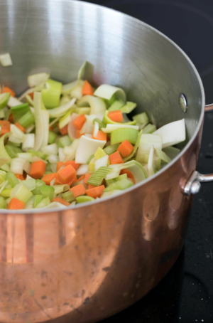 フランスの野菜スープストック5の実践尺度