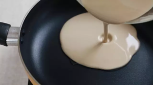 The practice measure of chocolate thin pancake 2