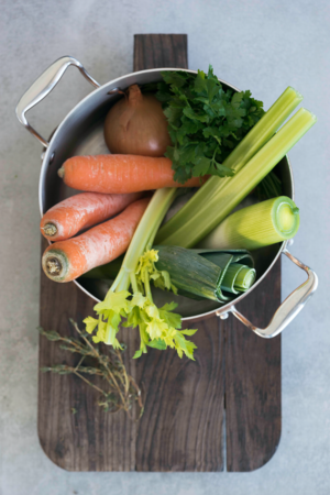 The practice measure of French vegetable soup-stock 1
