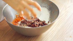 Nut carrot cake / sweet not the improved recipe of be bored with + decorate gimmick / bake video cake piece 12 " beautiful type cake " practice measure 7