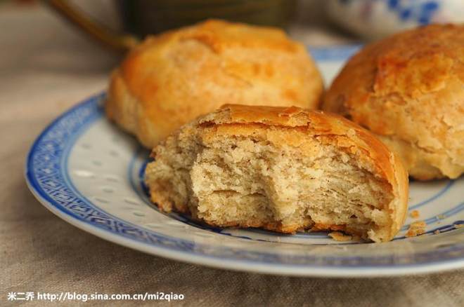 
Short sesame seed cake (more delicate than sesame paste sesame seed cake) practice