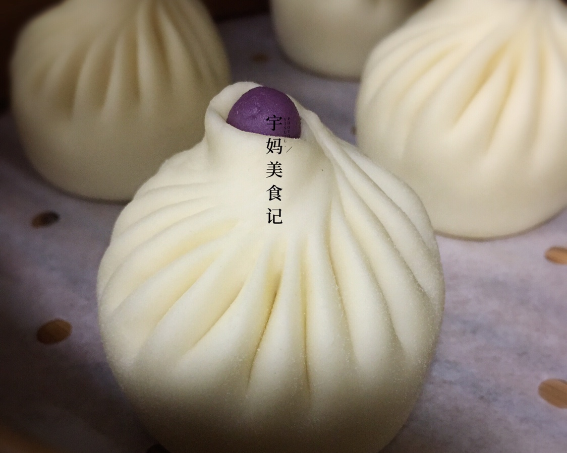 
Manual steamed stuffed bun (navel is wrapped) practice