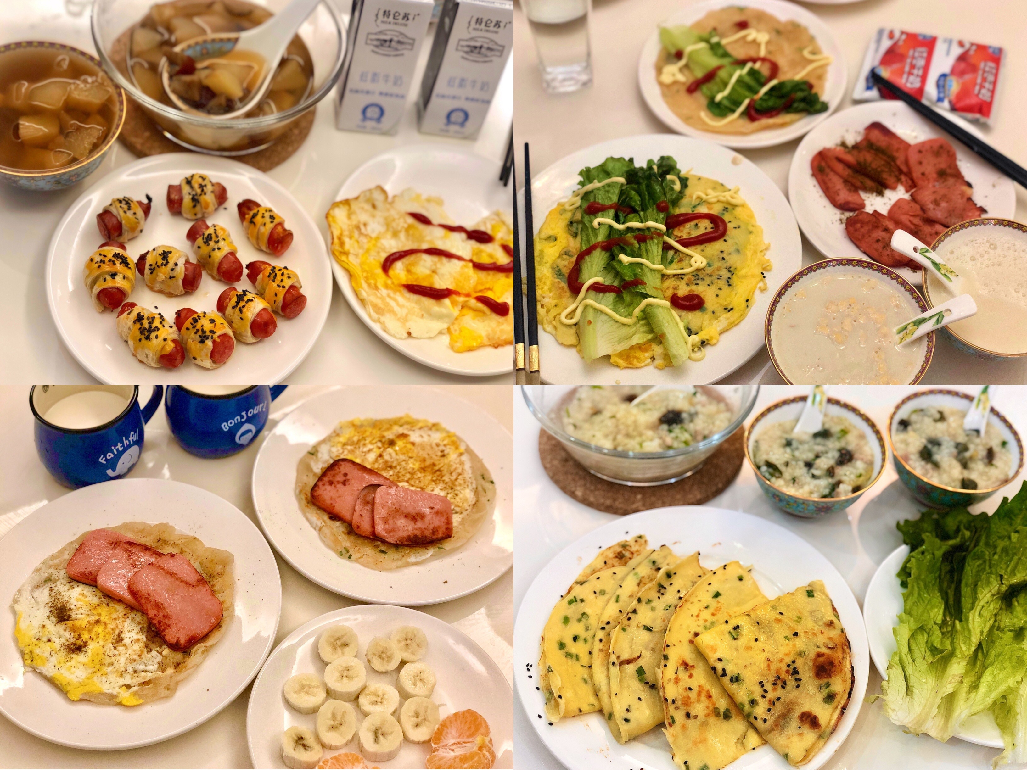 「重くない外観の365日の朝食」は、確かに私の家の大きなブタの完全な蹄を養います! 練習