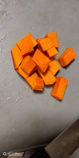 Defeat mural machine breakfast: The practice measure with pumpkin burnt millet 1