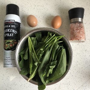 [decrease fat period] the practice measure of cake of egg of the spinach that do not have oil 1