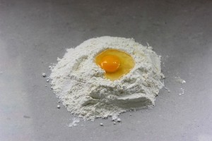 Breakfast hamburger is in Kendeji easily the home is done---"Corn chicken hamburger " practice measure 1