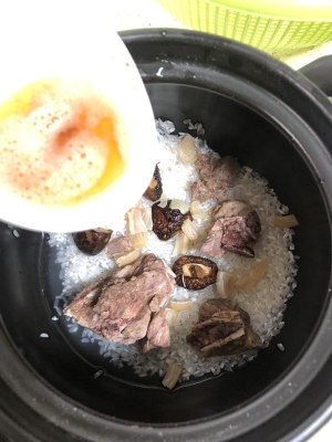 The take time of the breakfast that summer vacation son loves to eat but sweet the practice measure of congee of slippery chop shelled fresh shrimps 4