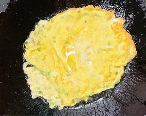 Fleeciness " egg of deepfry of & of egg of chopped green onion " practice measure 5