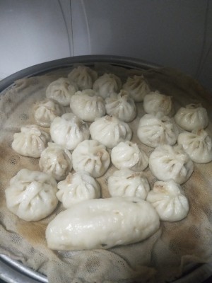 Stuffing of delicate pork Chinese cabbage is small the practice measure of basket bag 7