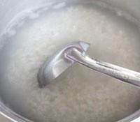 The practice measure of congee of leather egg lean lean 5