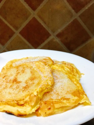 The practice measure of cooked glutinous rice pounded into paste of decoct of egg of breakfast of super quick worker 8