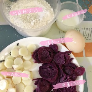 Be good at the practice measure of cake of lienal violet potato 1