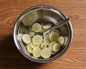 [the breakfast that reduce fat] muffin of the banana that do not have oil (exceed simple) -- 18.4.22 updated practice measure 3
