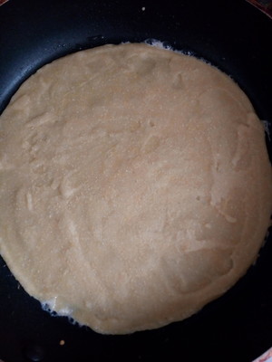 Fruit of domestic edition thin pancake made of millet flour---The practice measure of breakfast of quick worker health 2