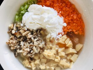 The practice measure of breakfast chicken egg roll 2