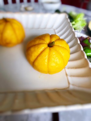 カボチャのハリネズミの練習尺度 小さい蒸しパン12 