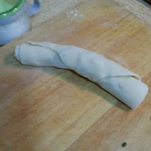 Egg green deep-fried dough cake (newer cake base saves a method) practice measure 4