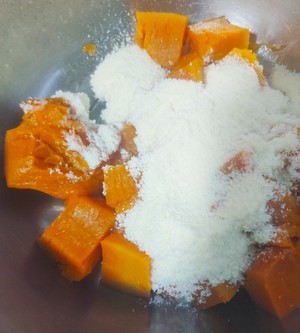 Sweet the pumpkin cake of soft glutinous, super- exceed delicious (simply? ? ω ? ) ? Hey! practice measure 4
