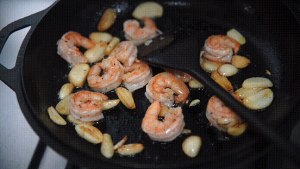 The practice measure of side of meaning of spinach of garlic sweet shelled fresh shrimps 3