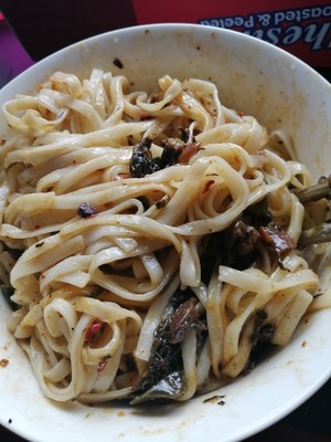 The practice measure of noodles served with soy sauce of sauce of 10 minutes of Xianggu mushroom 2