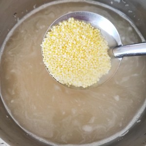 The practice measure of congee of the millet that raise a stomach 4