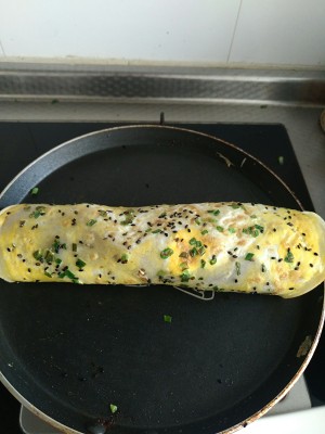 The practice measure of breakfast egg cake 9