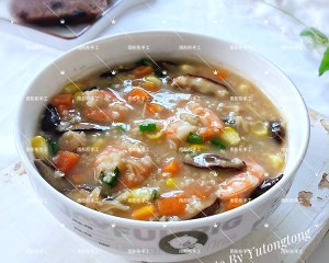 Secret? The practice step that takes not fat assorted seafood congee 8