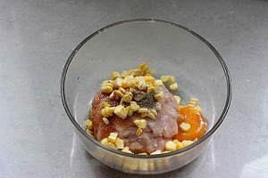 Breakfast hamburger is in Kendeji easily the home is done---"Corn chicken hamburger " practice measure 14