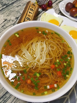 The practice measure of hot noodles in soup 5