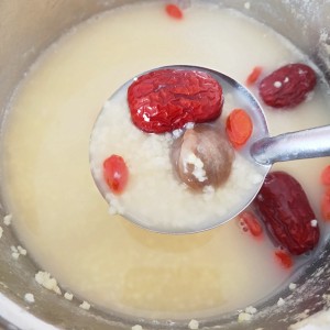 The practice measure of congee of the millet that raise a stomach 6
