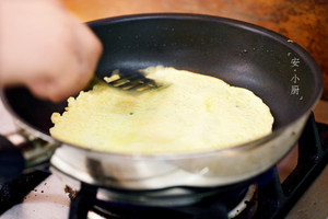 Cake of egg of chopped green onion (breakfast of quick worker nutrition) practice measure 7