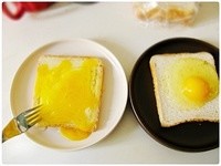 [sandwich of 1 minute of eggs] the practice measure of microwave dawdler breakfast 4