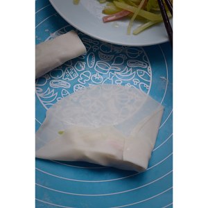 The magical function of dumpling skin " 3 spring roll " practice measure 6